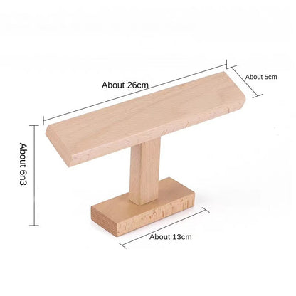 Luxe Houten Sieraden Standaard - Walnoothout Display voor Horloges & Armbanden