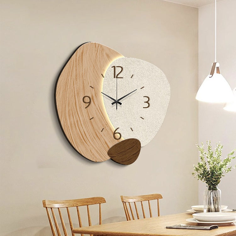 Nordische Wandklok Crème - Stijlvolle Woonkamer Decoratie