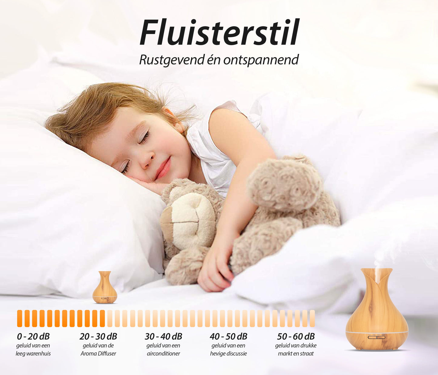 Vitality Pro - Licht hout - Aroma Diffuser