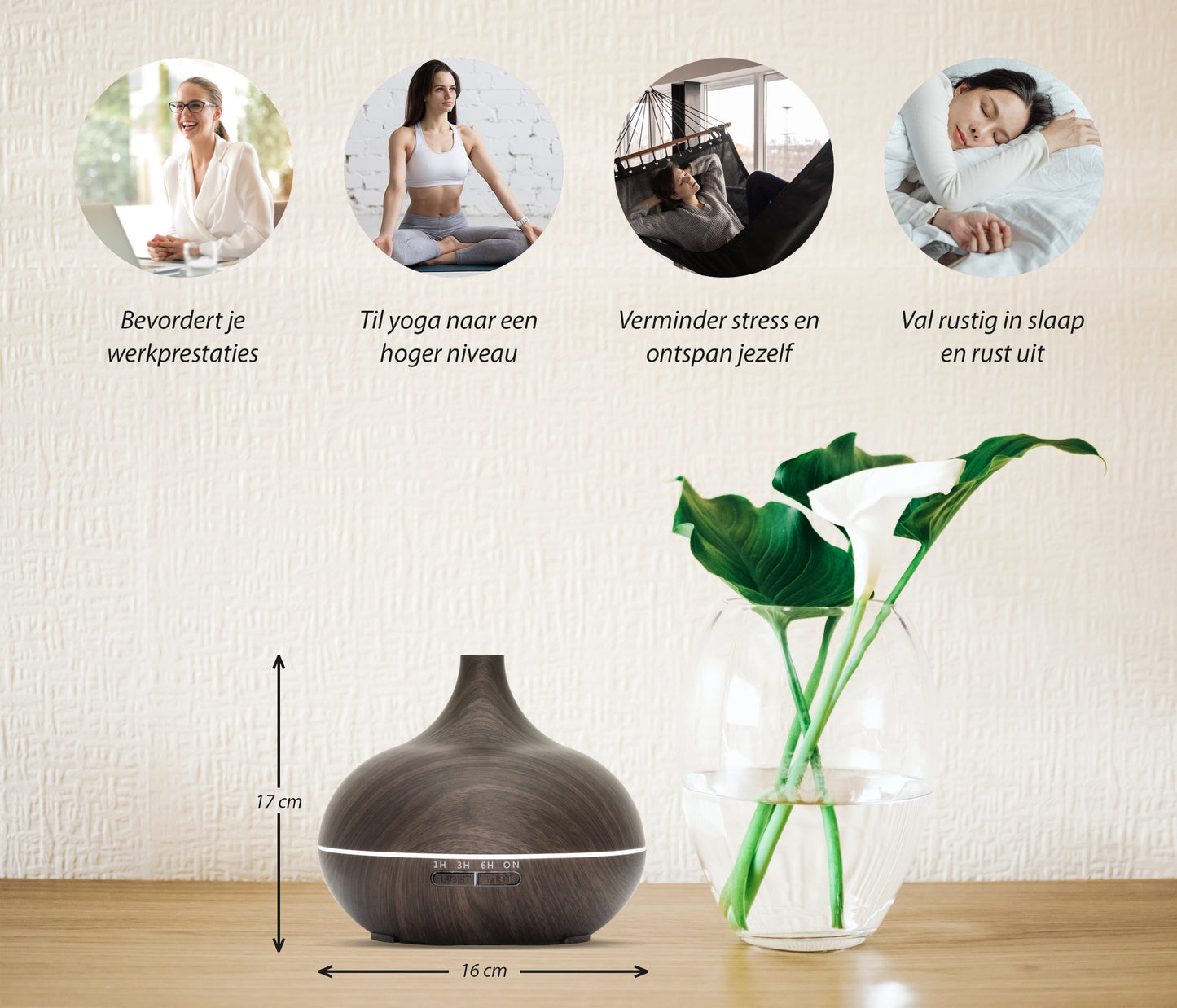Essential Pro - Donker Hout - Aroma Diffuser