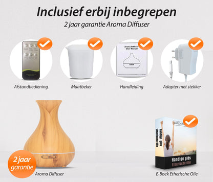 Vitality Pro - Licht hout - Aroma Diffuser
