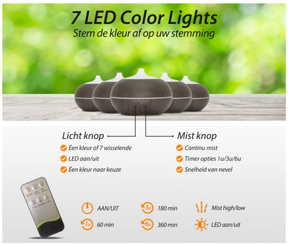 Sun Shine Pro - Donker Hout - Aroma Diffuser
