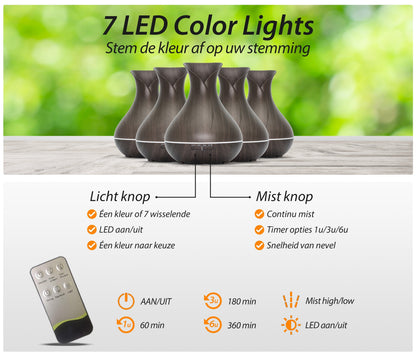 Vitality Pro - Donker Hout - Aroma Diffuser