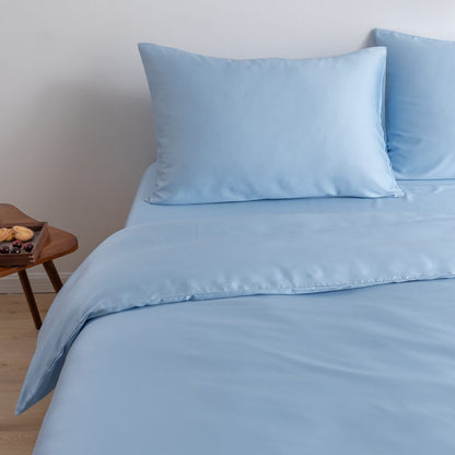 Tweepersoons Beddengoedset Xxl - Sky Blue