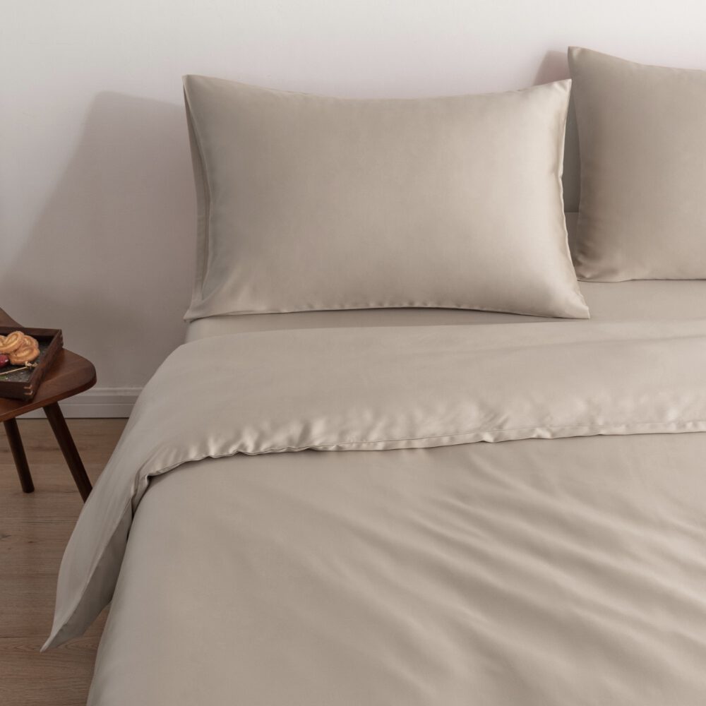 Eenpersoons Beddengoedset Xl - Soft Taupe