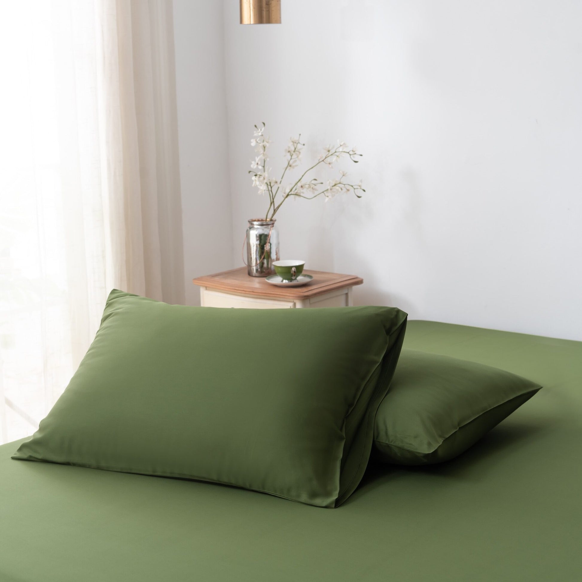 Tweepersoons Beddengoedset Xxl - Deep Moss