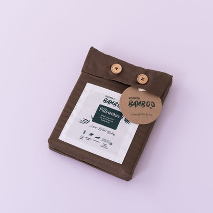 Eenpersoons Beddengoedset Xl - Coffee Brown