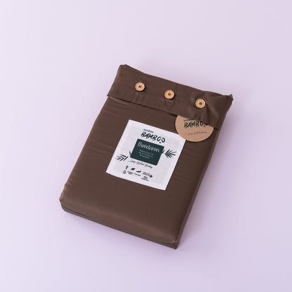 Eenpersoons Beddengoedset Xl - Coffee Brown