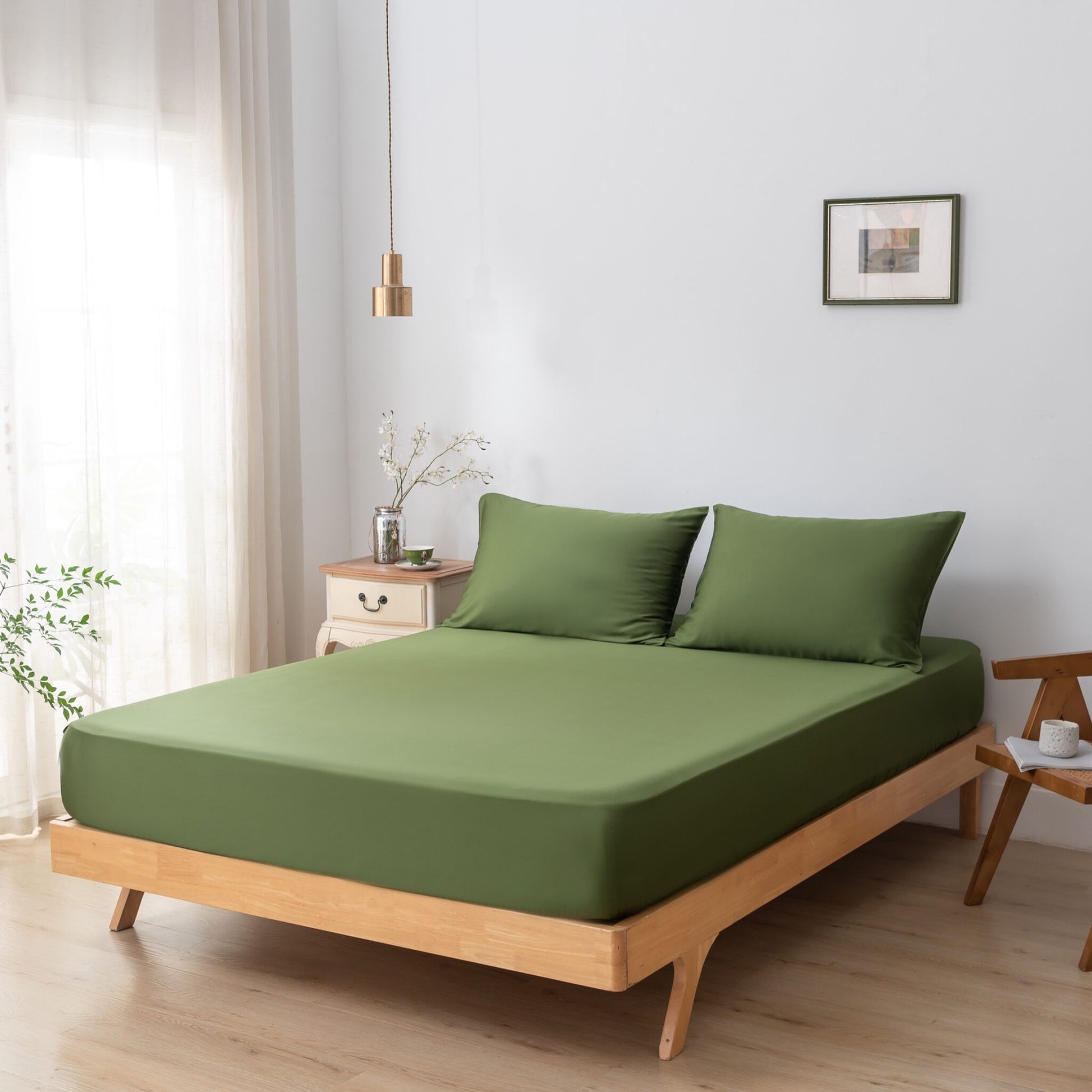 Tweepersoons Beddengoedset Xl - Deep Moss