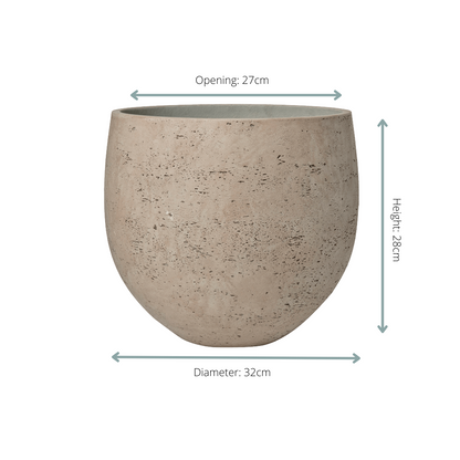Pot Orb Grey Washed - D39 x H35