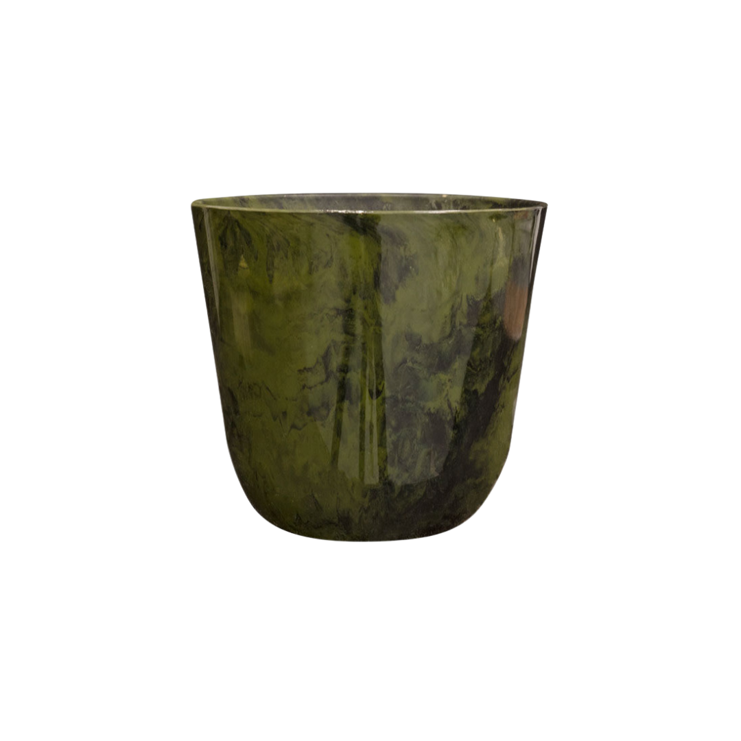 Pot Palermo marble groen D35 x H32