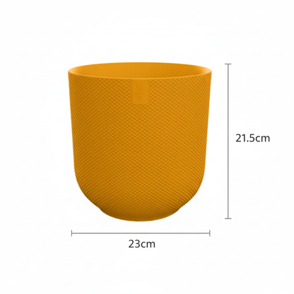 Pot Elho Jazz Round Amber Yellow - D23