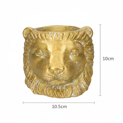 Planter Leeuw D11/13x10cm - Goud - D11/13x10cm