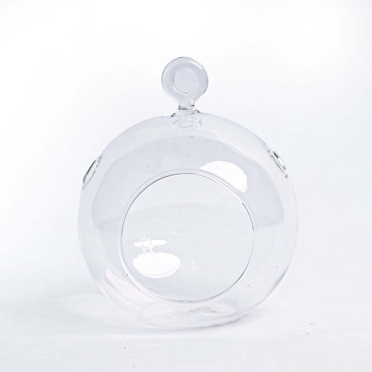 Kerstbal glas - Set van 3 - Transparant met haakje - D10.5 H8 cm - Kerstmis
