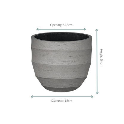 Pot Bordo New Egg Grey - D65 x H54