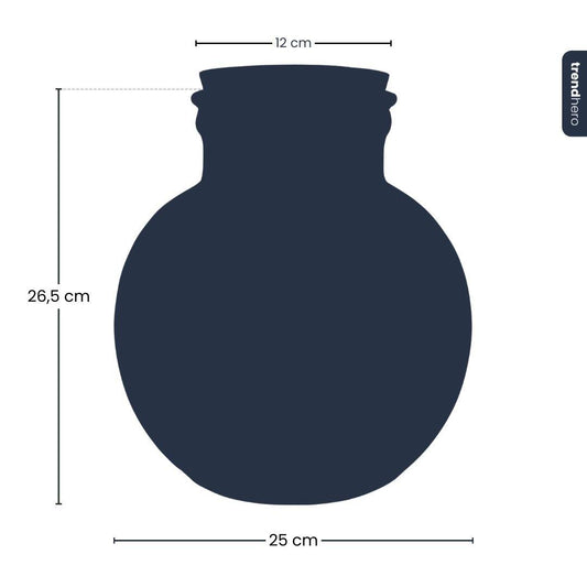 Terrarium fles (met) verlichting - Teddy - Ø 25 cm ↑ 26,5 cm - Zonder LED-kurk