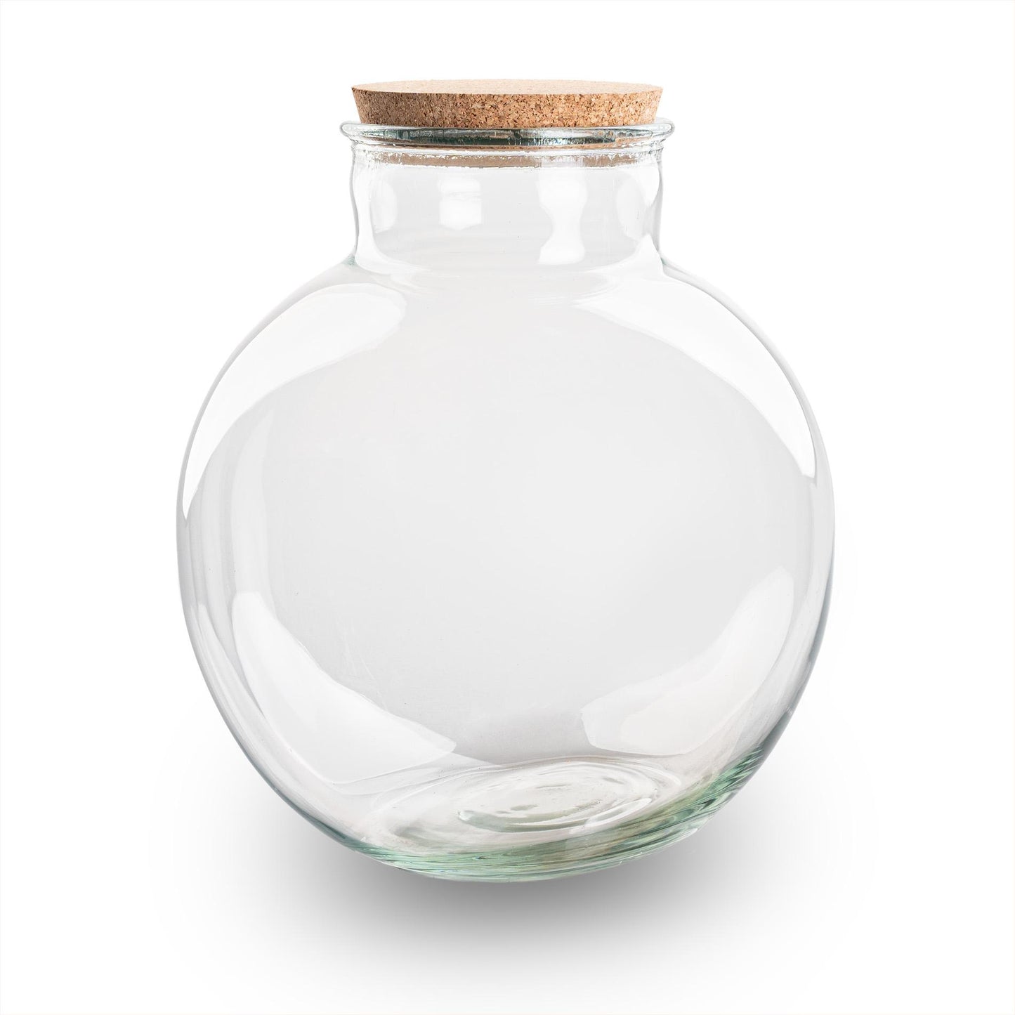Terrarium fles met kurk - Bolder Bob - Ø 30 cm ↑ 31 cm - Zonder LED-kurk