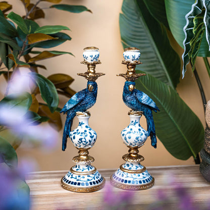 Kandelaar - Dutch Blue Parrot ↑ 40 cm - Links