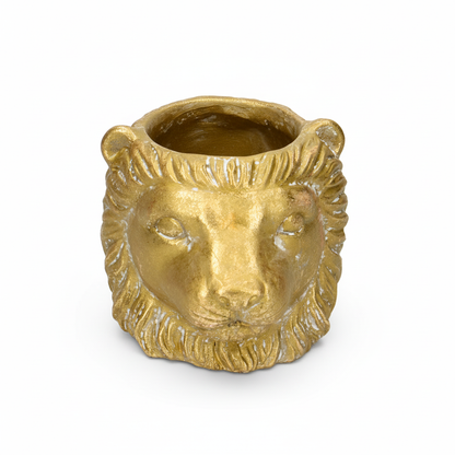 Planter Leeuw D11/13x10cm - Goud - D11/13x10cm
