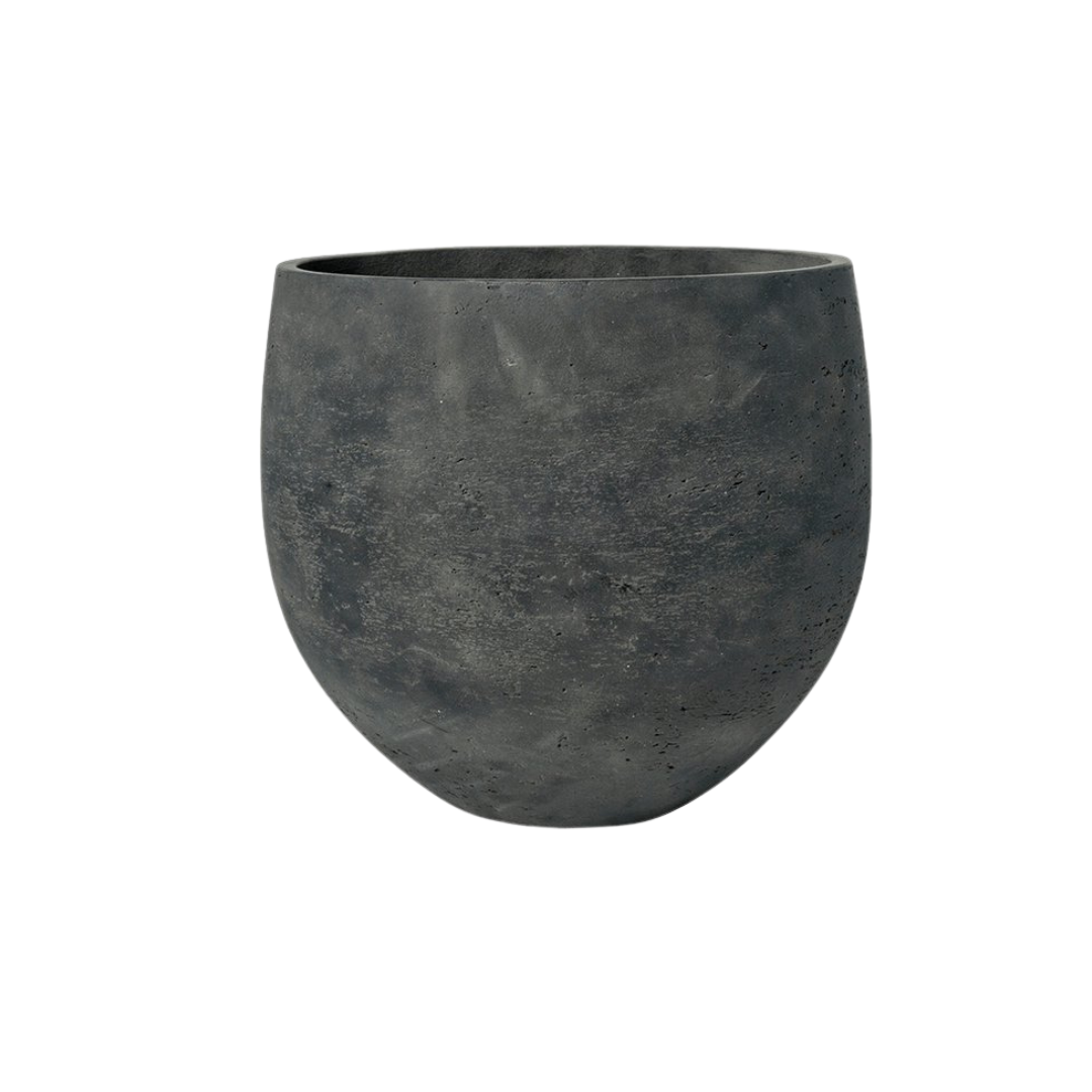 Pot Orb Black Washed - D32 x H28