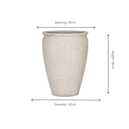 Pot Artemis Chalk White - S D42 x H58